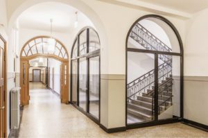 Противопожарная алюминиевая перегородка EIW-30 / серия FRM5116